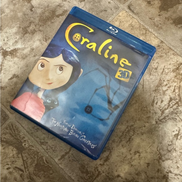 Coraline Movie 3D Blue Ray DVD Animation Tim Burton Film Collectable Movie Kids - Picture 3 of 12